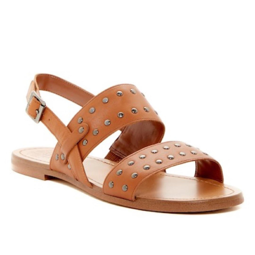 SOLD Vince Camuto Rickita Tan Stud Leather Sandal - Picture 8 of 8
